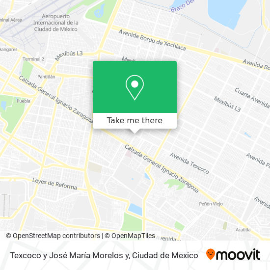 Texcoco y José María Morelos y map