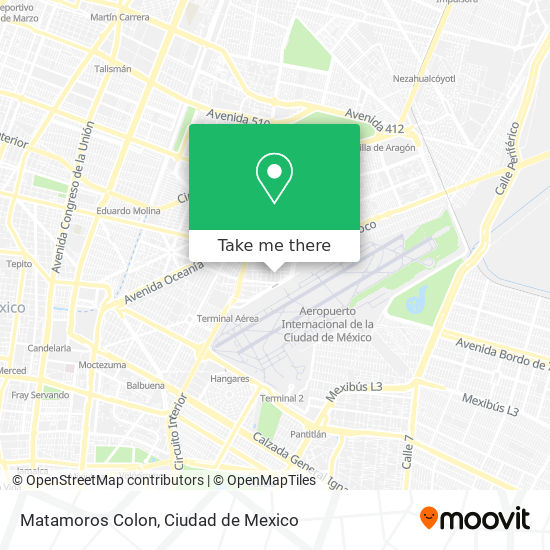 Matamoros Colon map