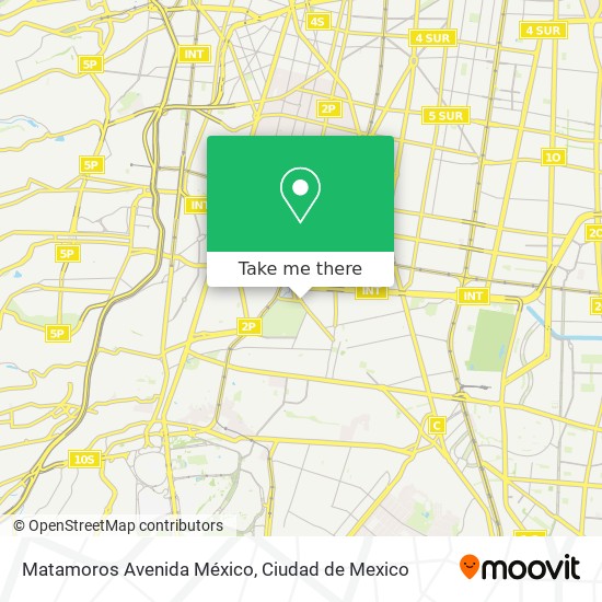 Matamoros Avenida México map