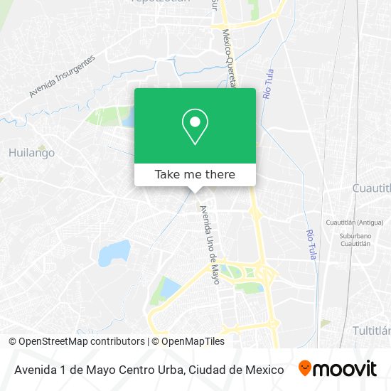 Avenida 1 de Mayo Centro Urba map