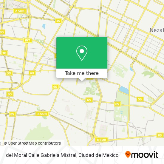 del Moral Calle Gabriela Mistral map