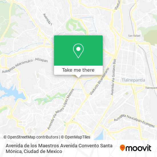Avenida de los Maestros Avenida Convento Santa Mónica map