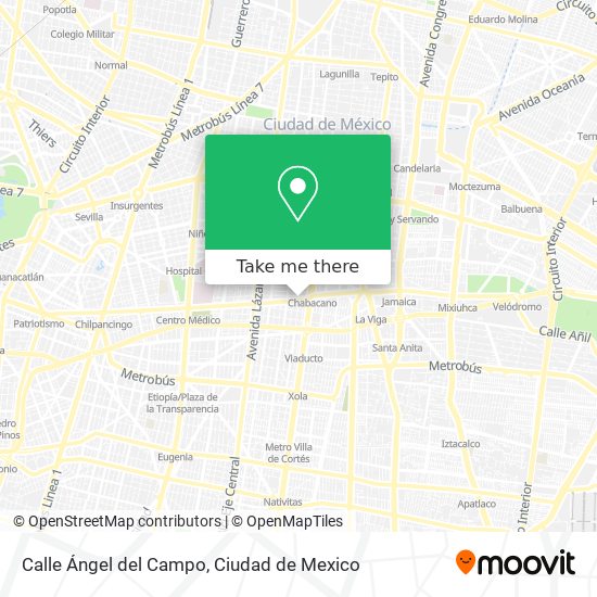 Calle Ángel del Campo map