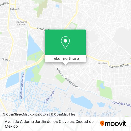 Avenida Aldama Jardín de los Claveles map