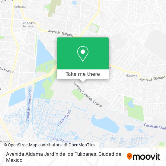Avenida Aldama Jardín de los Tulipanes map