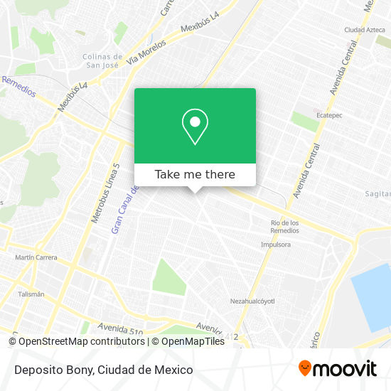 Mapa de Deposito Bony