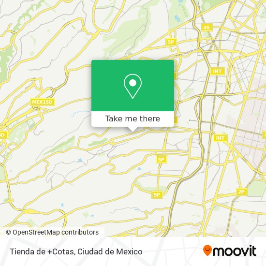 Tienda de +Cotas map