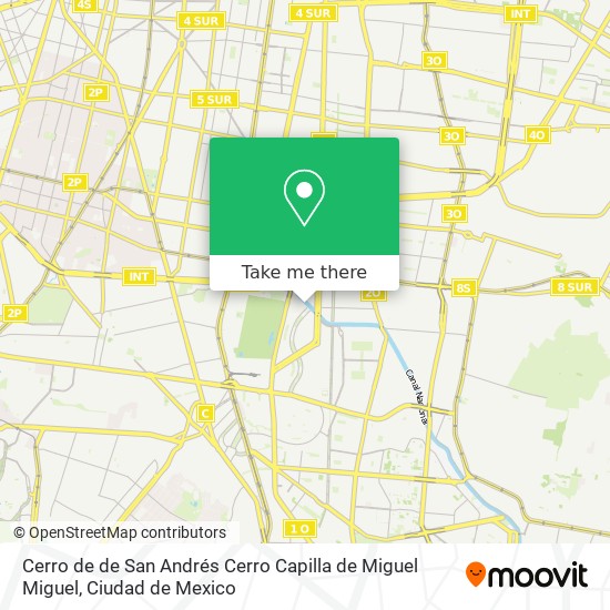 Cerro de de San Andrés Cerro Capilla de Miguel Miguel map