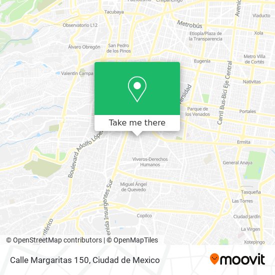 Calle Margaritas 150 map