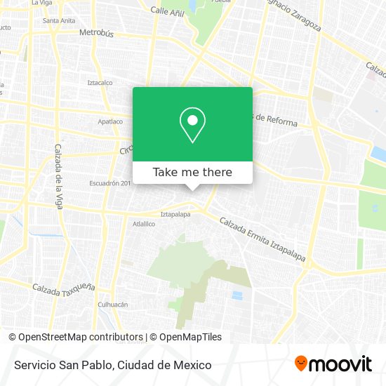 Servicio San Pablo map