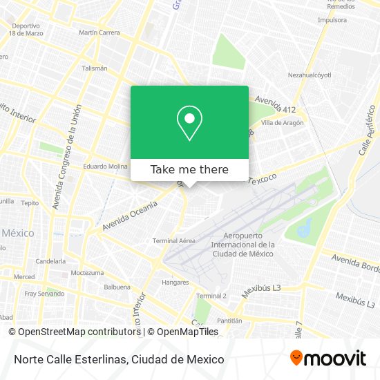 Norte Calle Esterlinas map