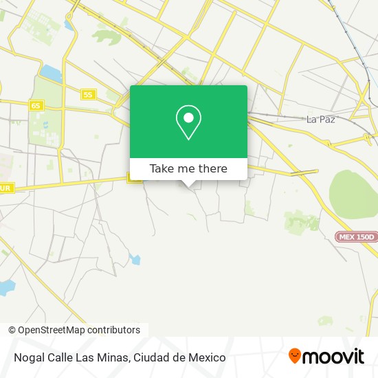 Nogal Calle Las Minas map