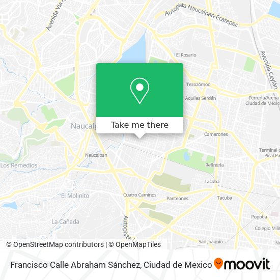 Mapa de Francisco Calle Abraham Sánchez