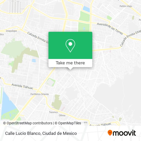 Mapa de Calle Lucio Blanco