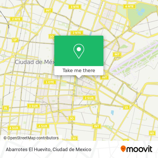 Abarrotes El Huevito map