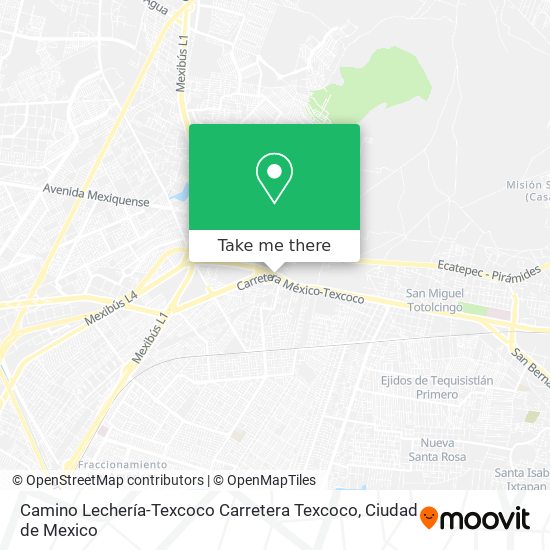 Camino Lechería-Texcoco Carretera Texcoco map