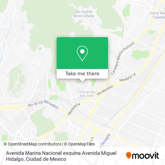 Avenida Marina Nacional esquina Avenida Miguel Hidalgo map