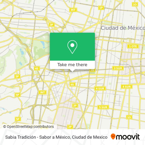 Mapa de Sabia Tradición - Sabor a México