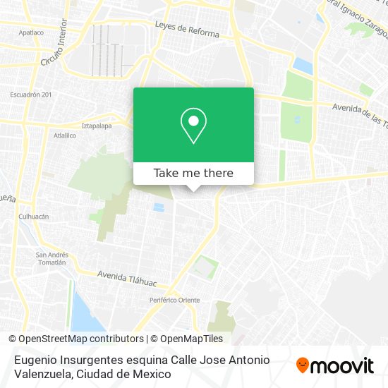 Eugenio Insurgentes esquina Calle Jose Antonio Valenzuela map