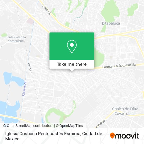 Mapa de Iglesia Cristiana Pentecostés Esmirna