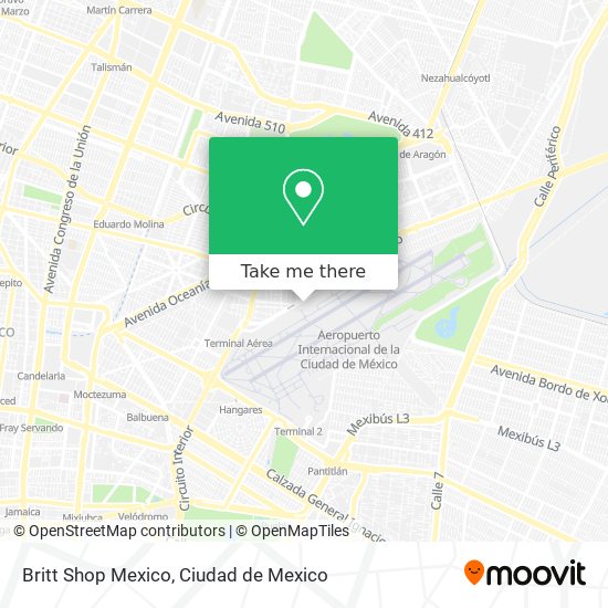 Britt Shop Mexico map