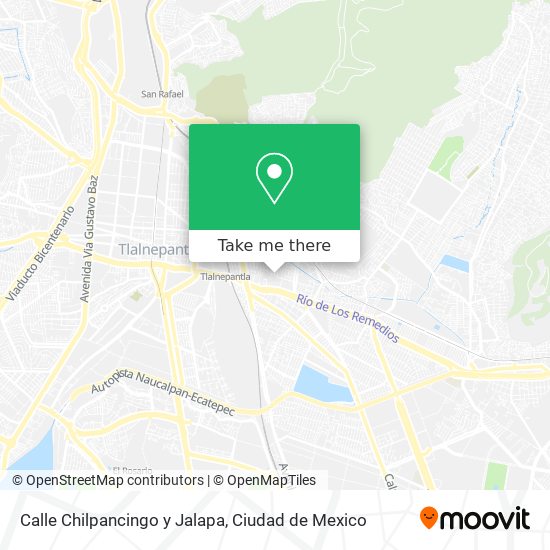 Calle Chilpancingo y Jalapa map