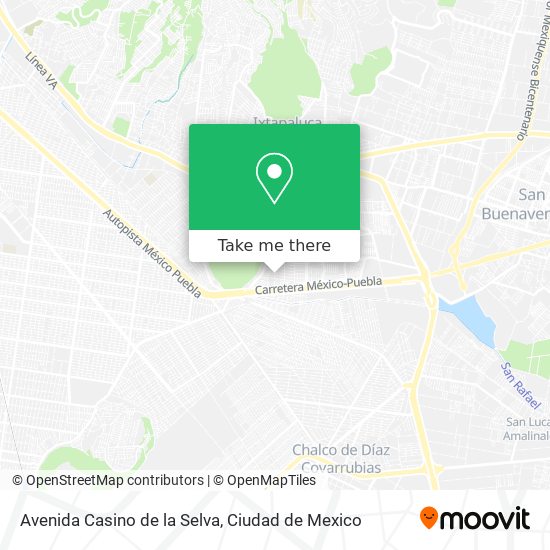 Avenida Casino de la Selva map