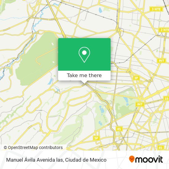 Mapa de Manuel Ávila Avenida las