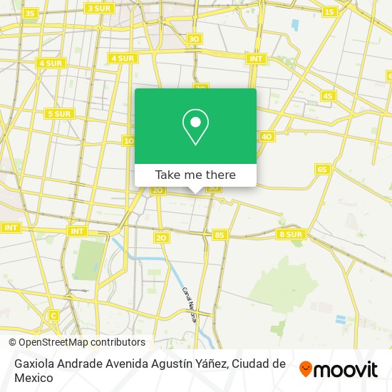 Mapa de Gaxiola Andrade Avenida Agustín Yáñez