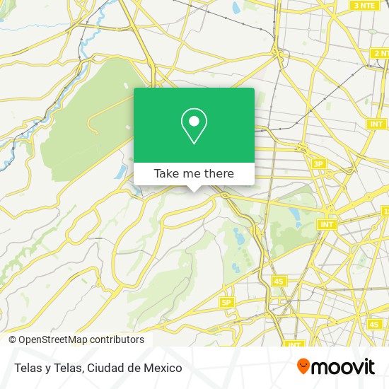 Telas y Telas map