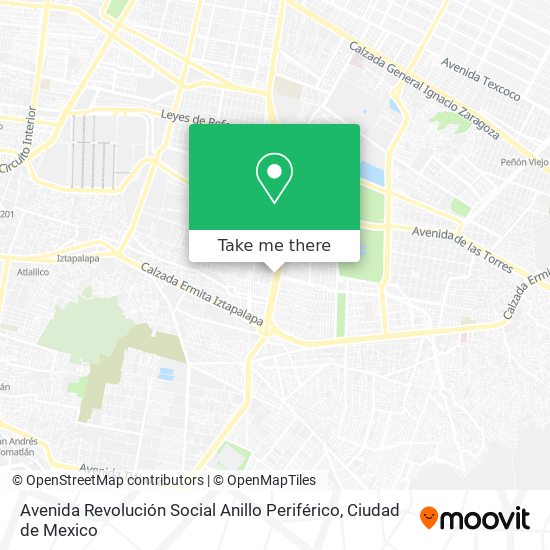 Mapa de Avenida Revolución Social Anillo Periférico