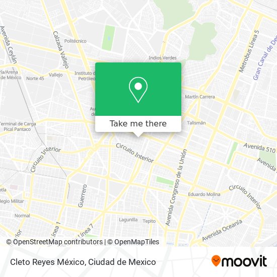 Cleto Reyes México map