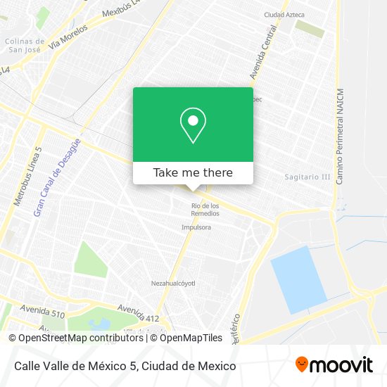 Calle Valle de México 5 map