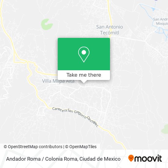 Mapa de Andador Roma / Colonia Roma