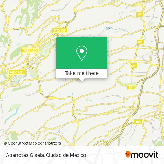 Abarrotes Gisela map