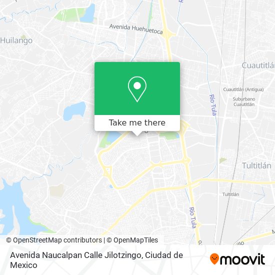 Avenida Naucalpan Calle Jilotzingo map