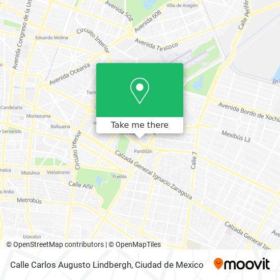 Mapa de Calle Carlos Augusto Lindbergh