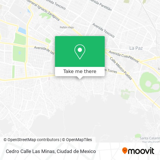 Mapa de Cedro Calle Las Minas