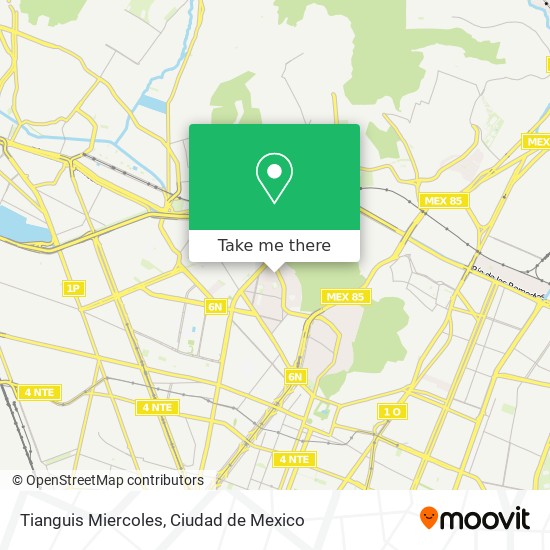 Tianguis Miercoles map