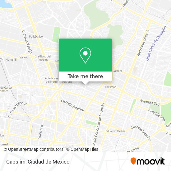 Mapa de Capslim