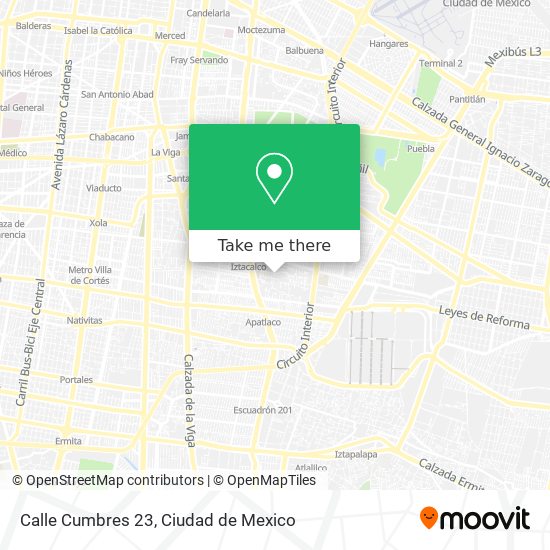 Calle Cumbres 23 map