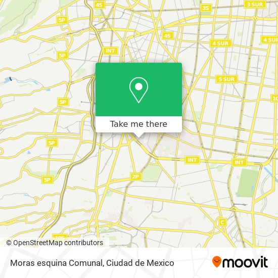 Moras esquina Comunal map