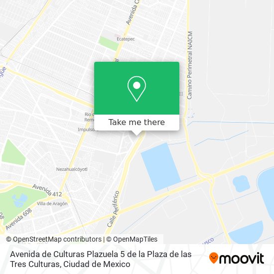 Mapa de Avenida de Culturas Plazuela 5 de la Plaza de las Tres Culturas