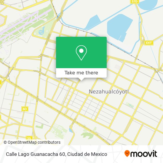 Mapa de Calle Lago Guanacacha 60