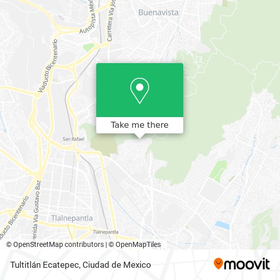Mapa de Tultitlán Ecatepec