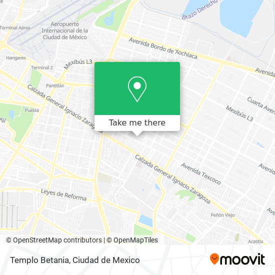 Mapa de Templo Betania