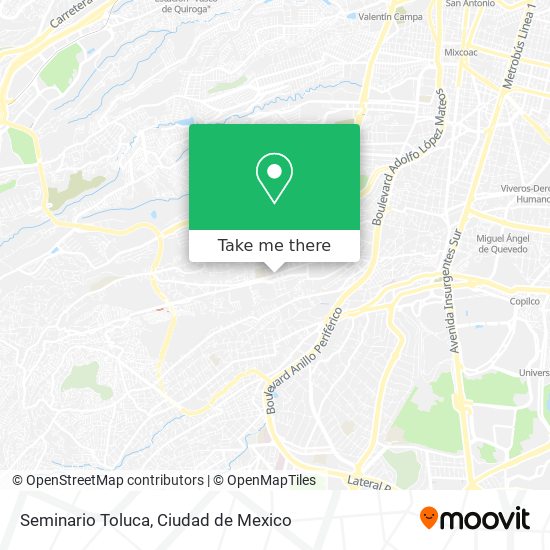 Mapa de Seminario Toluca