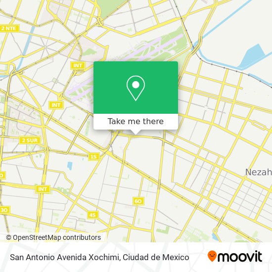 San Antonio Avenida Xochimi map