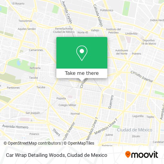 Mapa de Car Wrap Detailing Woods