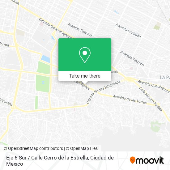 Eje 6 Sur / Calle Cerro de la Estrella map